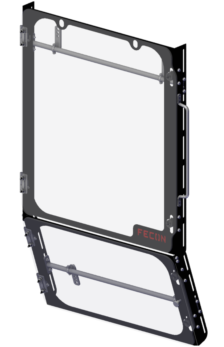 Excavator Cab Guard by Fecon, Universal Fit (Fits most 8-30 ton excavators)