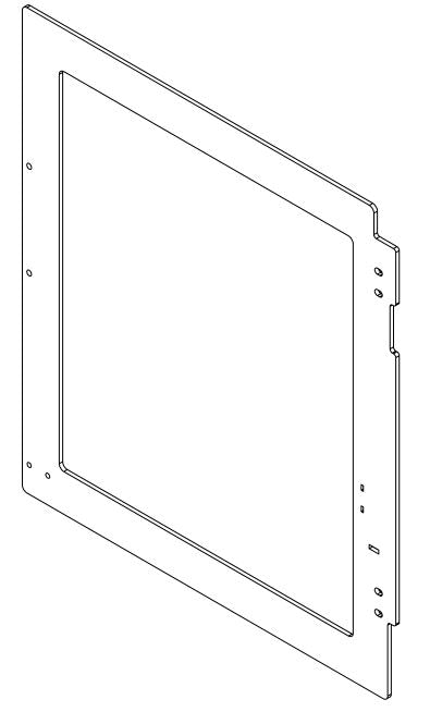FRAME PLATE, BHP-270 RH REAR DOOR