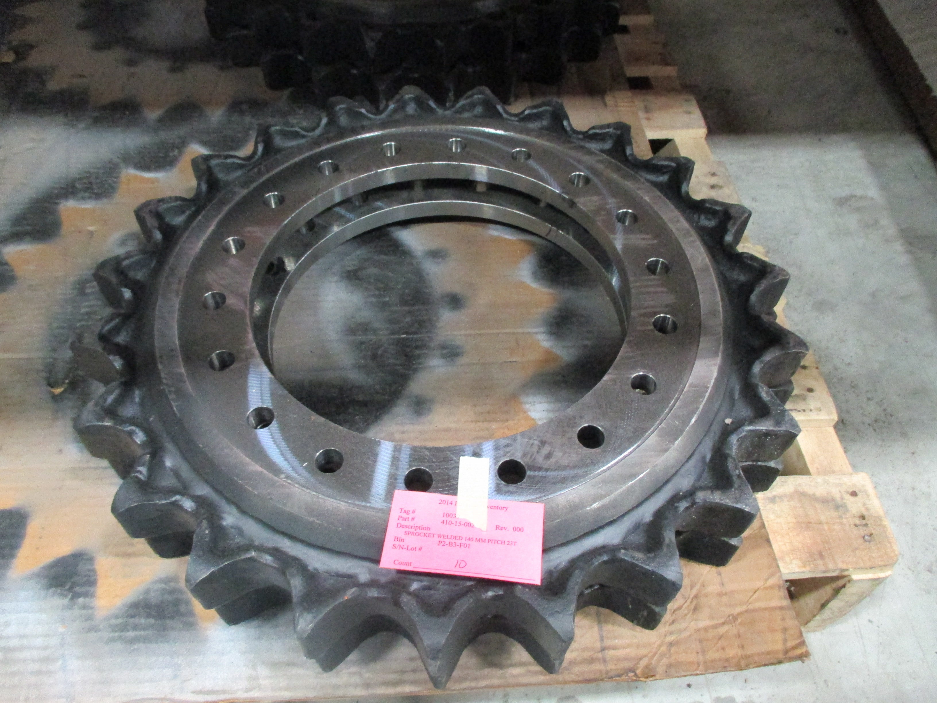 SPROCKET WELDED 140 MM PITCH 23T