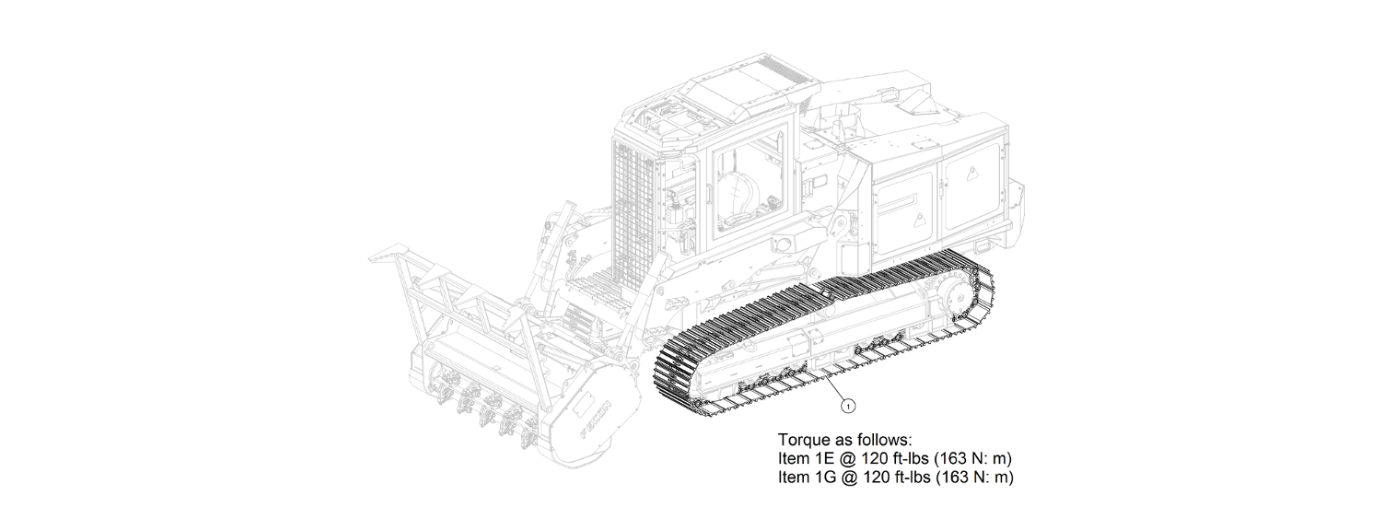 TRACK CHAIN ASM 500MM/20IN SINGLE