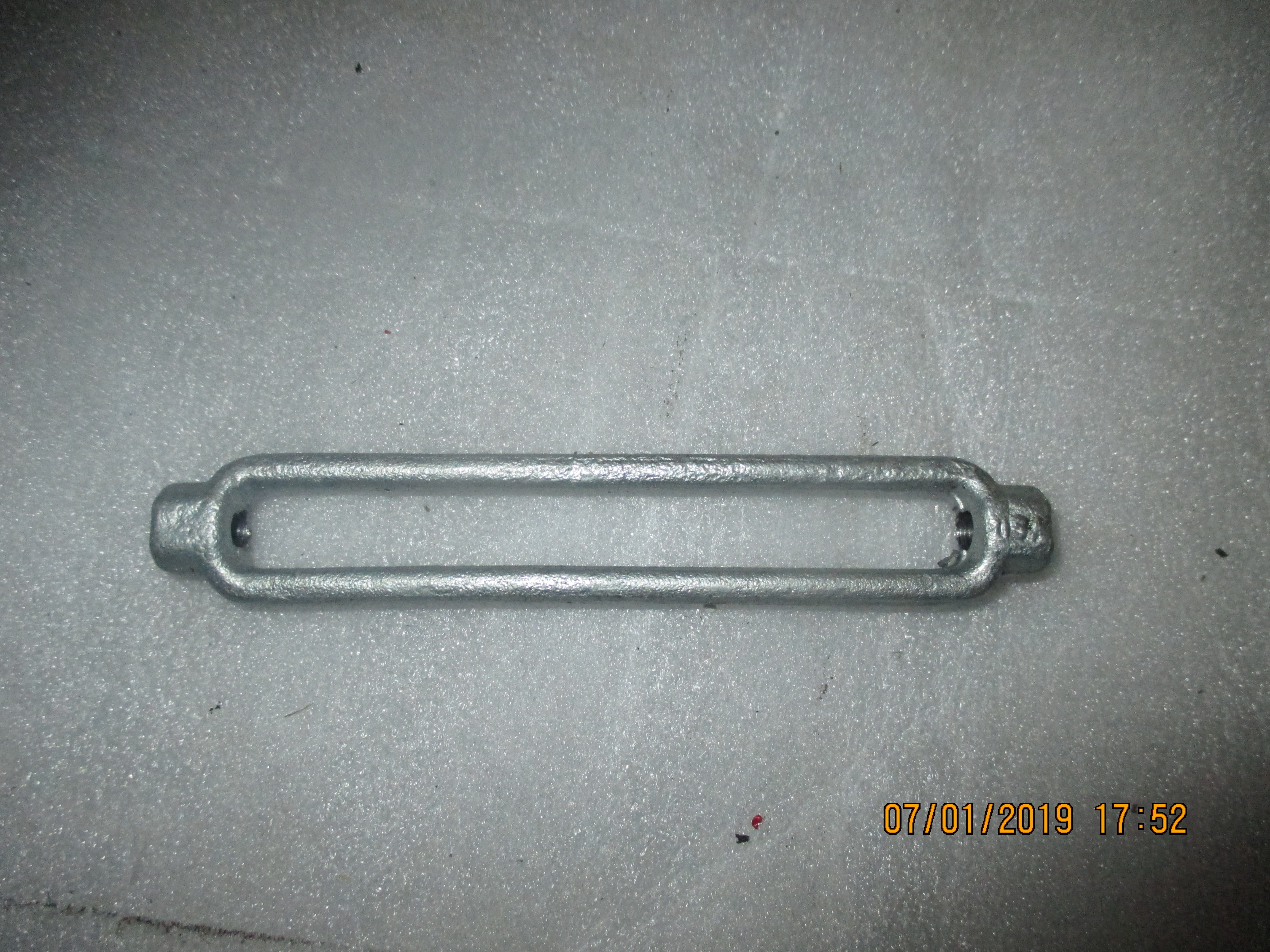 TURNBUCKLE BODY, STEEL 4" GALV