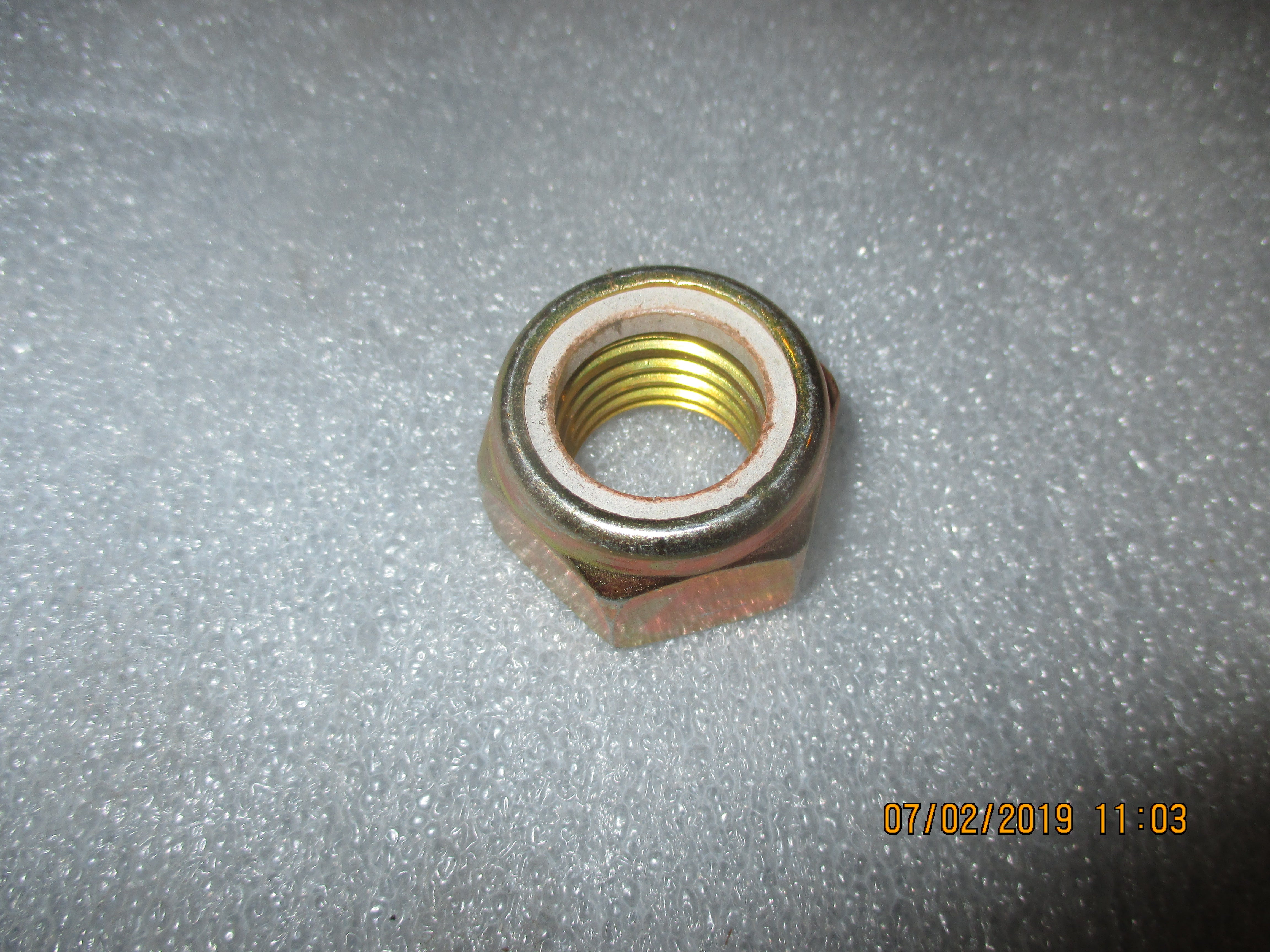 M24-3 HEX LOCK NUT GR10.9 YW ZN