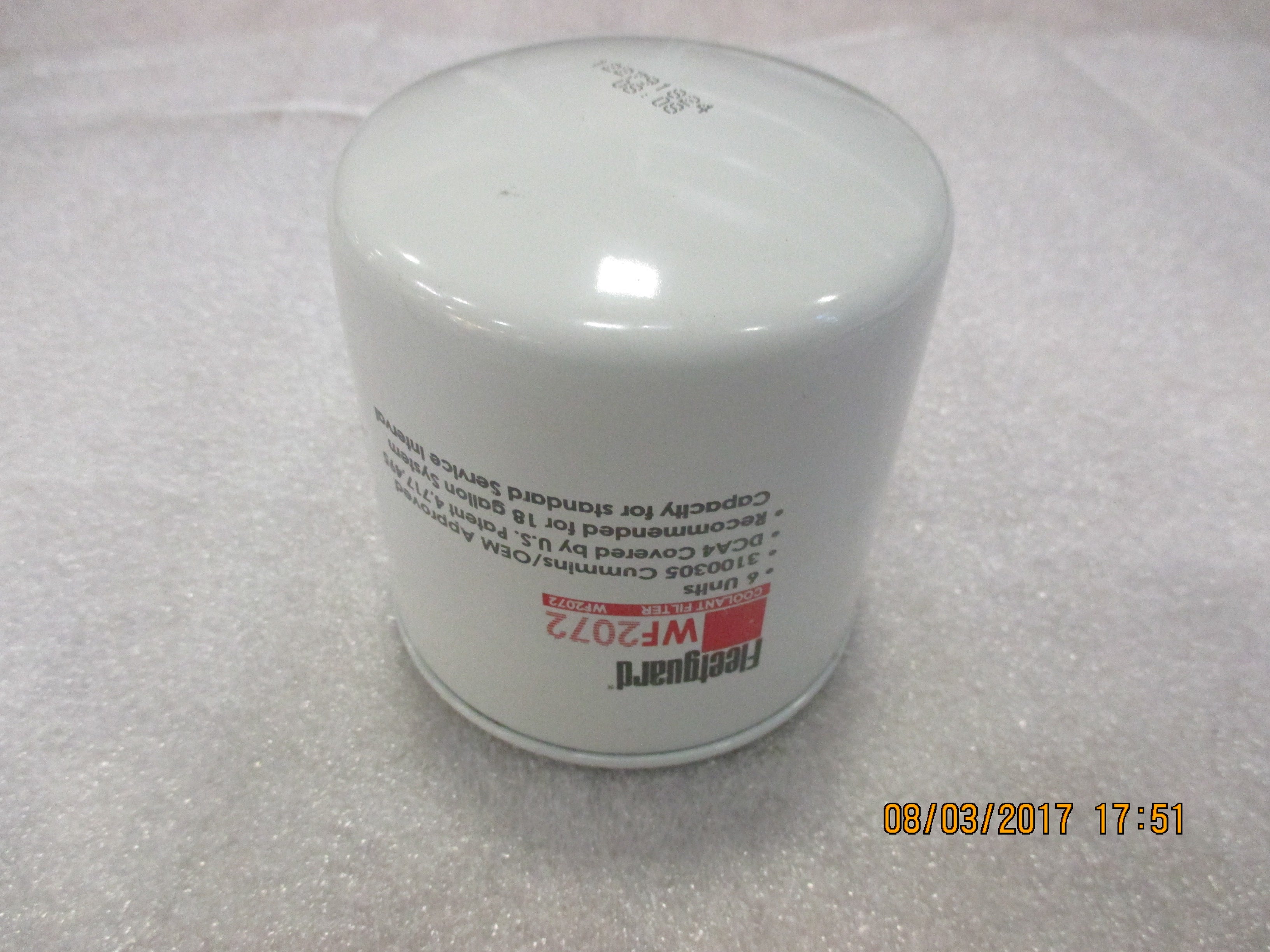 COOLANT FILTER (SIDE OF ENGINE)