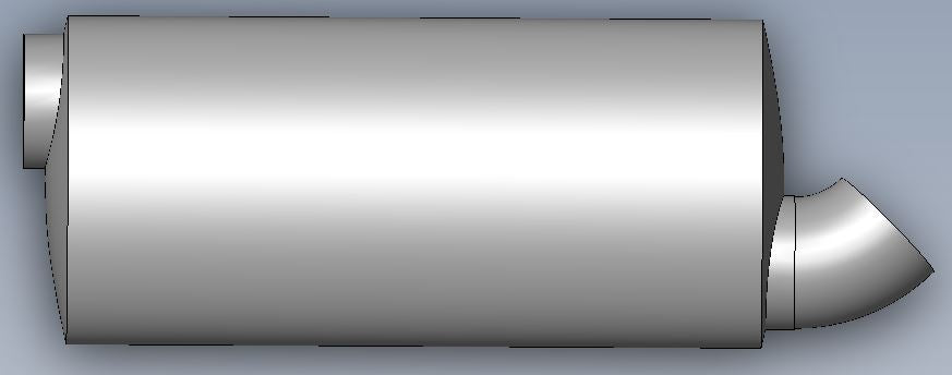 MUFFLER WITH TIP FTX600