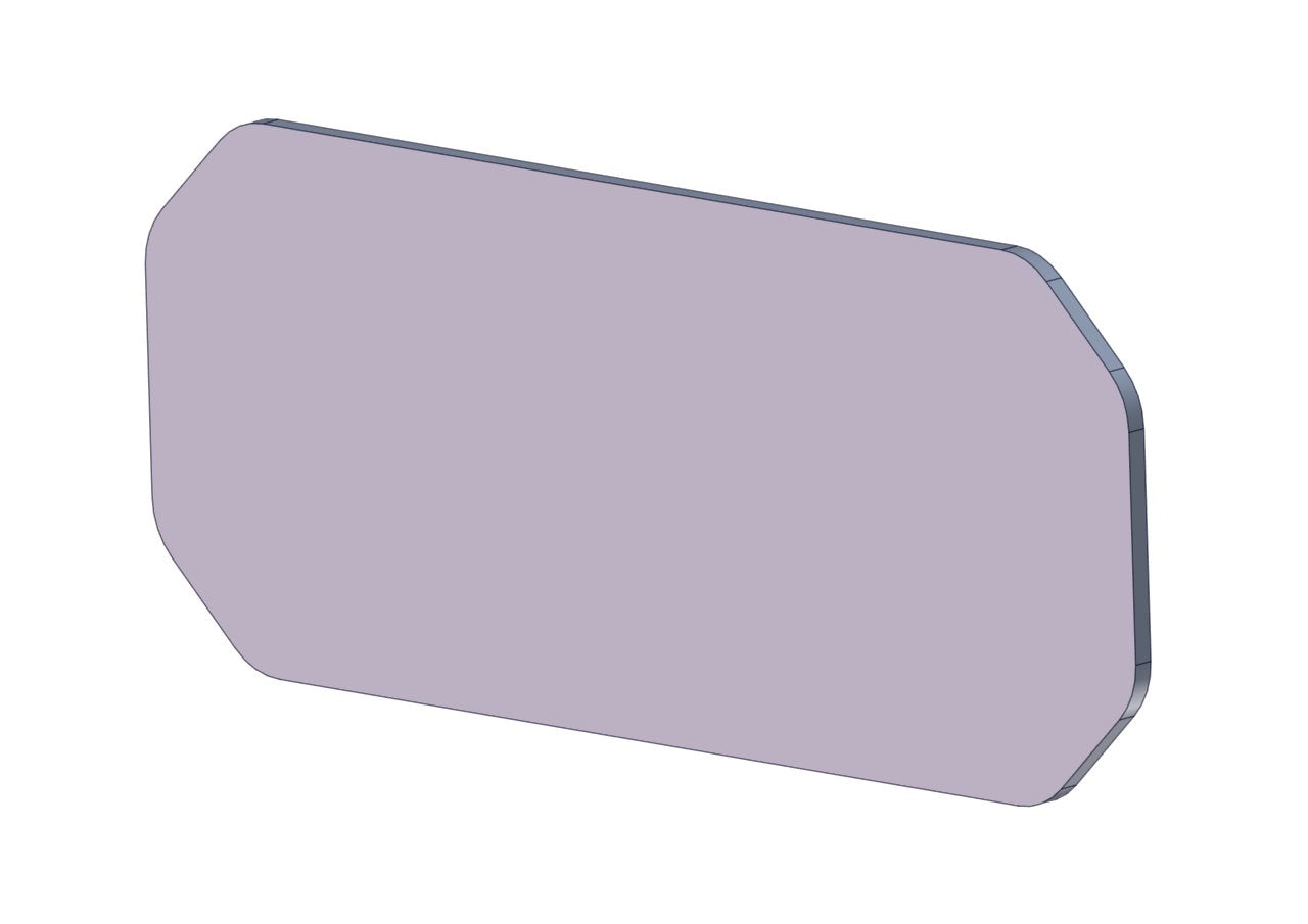 MIDDLE REAR CAB WINDOW