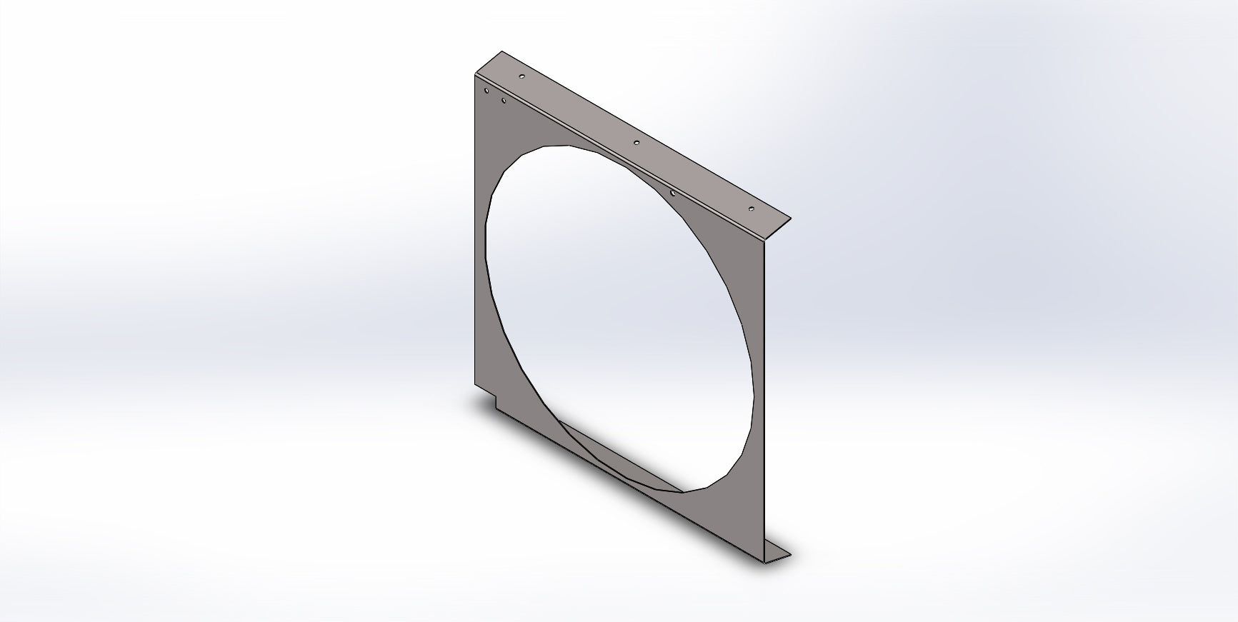 RADIATOR REAR MOUNT FAB W/O BELL