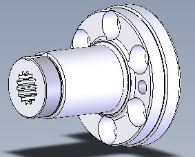 SPLINED ROTOR STUB SHAFT MACH CEM