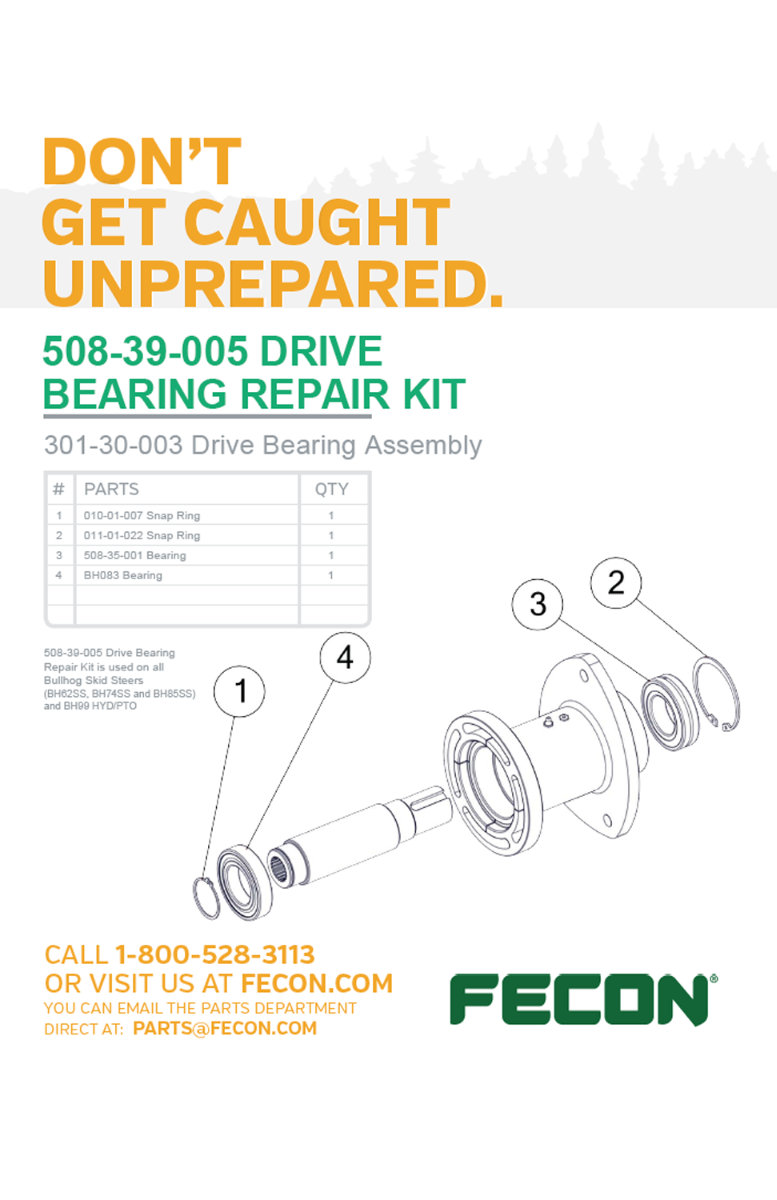 DRV BRG REPAIR KIT-301-30-003