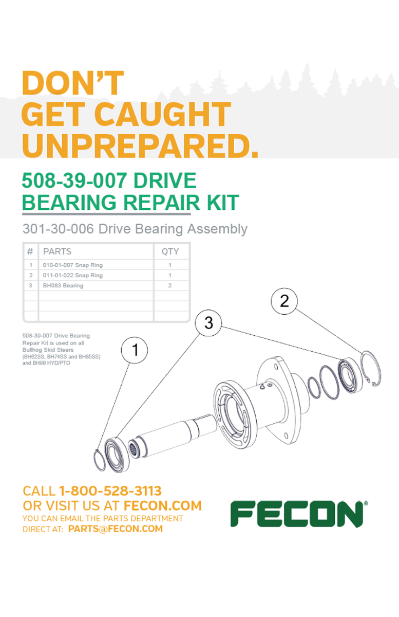DRV BRG REPAIR KIT-301-30-006