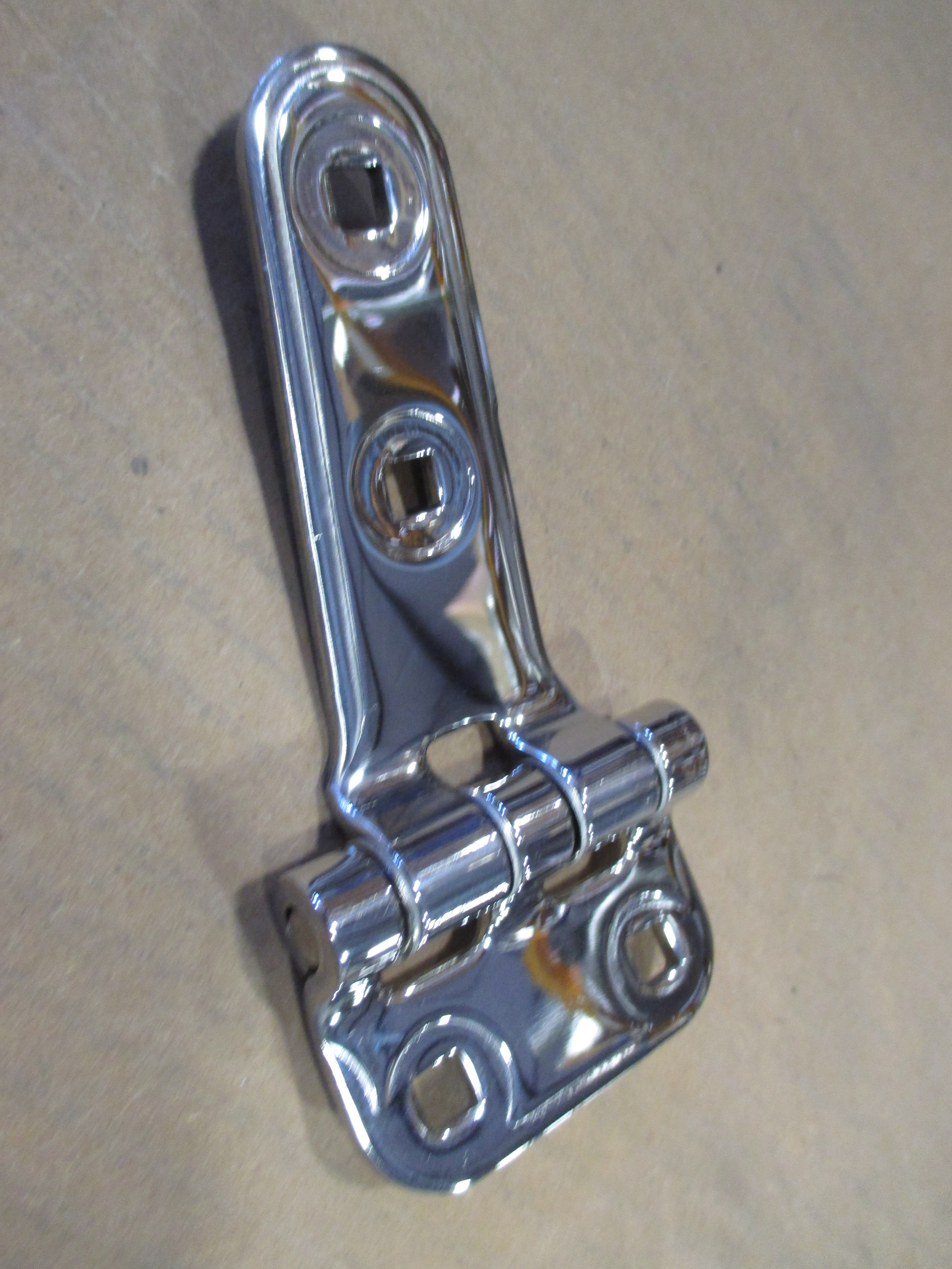 3.5" POLISHED STRAP HINGE SS