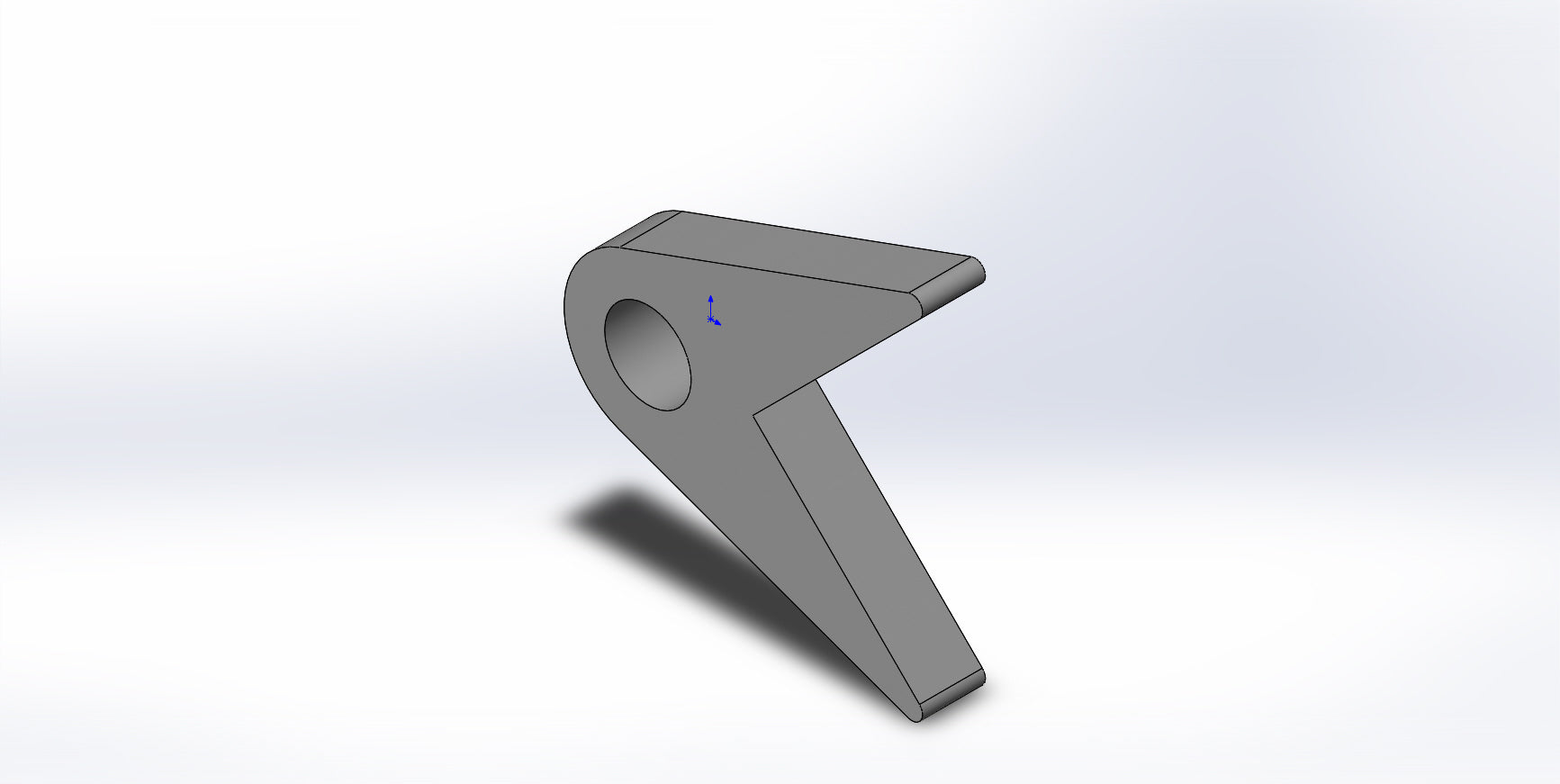 PUSH BAR UPPER MOUNT FAB
