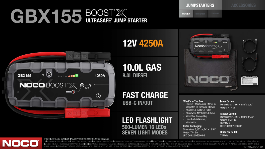 NOCO Boost X 12V 4250A Jump Starter